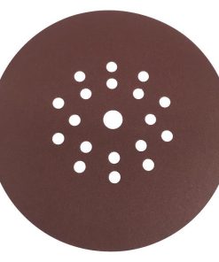 DISCO LIJA CON VELCRO DE ÓXIDO ALUMINIO ROJO ø225 G-60
