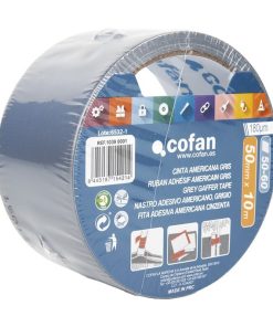 CINTA AMERICANA GRIS 180 MICRAS 50 MM X 10 M