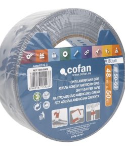 CINTA AMERICANA GRIS 180 MICRAS 48 MM X 50 M