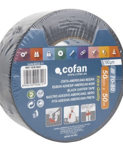 CINTA AMERICANA NEGRA 190 MICRAS 50 MM X 50 M