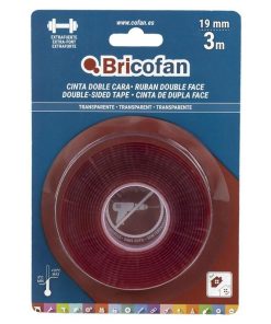 CINTA DOBLE CARA EXTRAFUERTE BRICOFAN 19 MM X 3 M