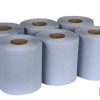 PAPEL SECAMANOS RECICLADO AZUL 90MTS (6ROLLOS)