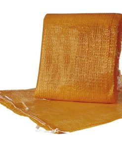 PACK DE 10 SACOS DE POLYMESH 55X83 CM NARANJA CON PASADOR