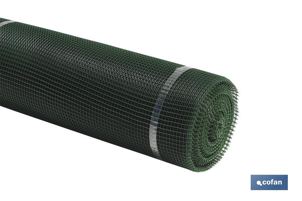 MALLA PLAST. CUADRADA JARDIN 10mm VERDE 1x25m 3 MALLA PLAST. CUADRADA JARDIN 10mm VERDE 1x25m - Imagen 3