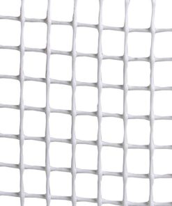 MALLA PLAST. CUADRADA JARDIN 10mm BLANCO 1x25m