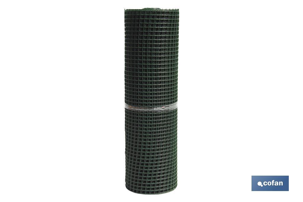 MALLA PLAST. CUADRADA JARDIN 20mm VERDE 1x25m 2 MALLA PLAST. CUADRADA JARDIN 20mm VERDE 1x25m - Imagen 2