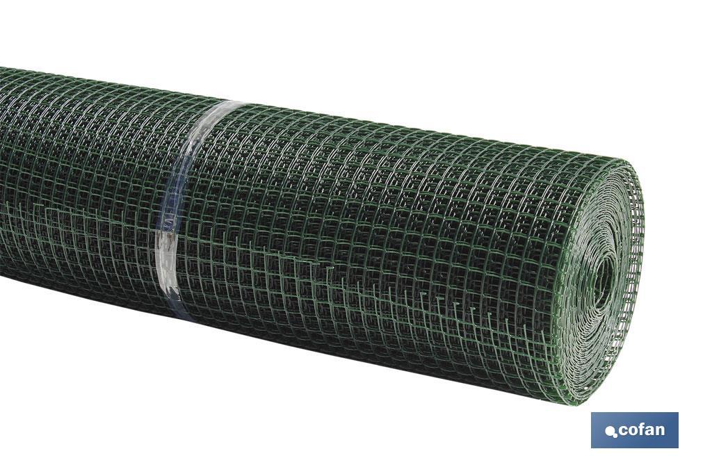 MALLA PLAST. CUADRADA JARDIN 20mm VERDE 1x25m 3 MALLA PLAST. CUADRADA JARDIN 20mm VERDE 1x25m - Imagen 3