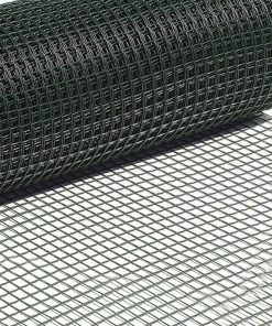 MALLA PLAST. CUADRADA JARDIN 20mm VERDE 1x25m
