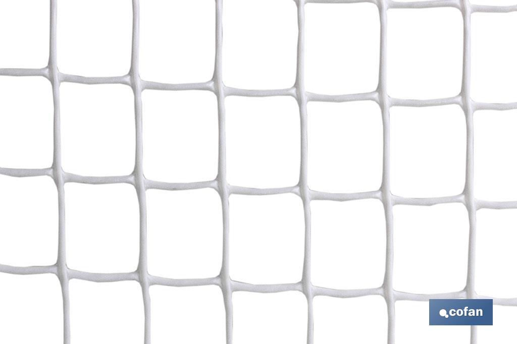MALLA PLAST. CUADRADA JARDIN 20mm BLANCO 1x25m 4 MALLA PLAST. CUADRADA JARDIN 20mm BLANCO 1x25m - Imagen 4