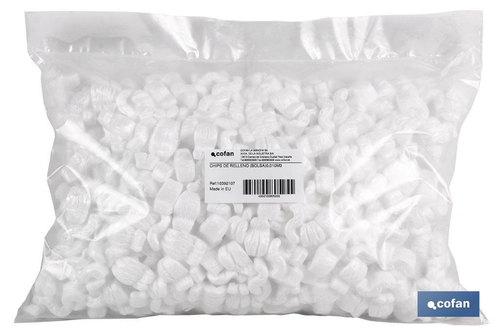 CHIPS DE RELLENO (BOLSA) 0,010M3 1 CHIPS DE RELLENO (BOLSA) 0,010M3
