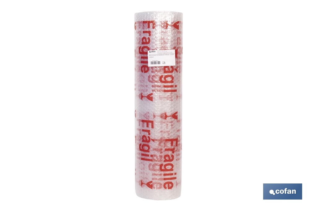 ROLLO DE PLÁSTICO DE BURBUJA FRÁGIL 40 G/M2, 0,6 X 5 M 1 ROLLO DE PLÁSTICO DE BURBUJA FRÁGIL 40 G/M2, 0,6 X 5 M