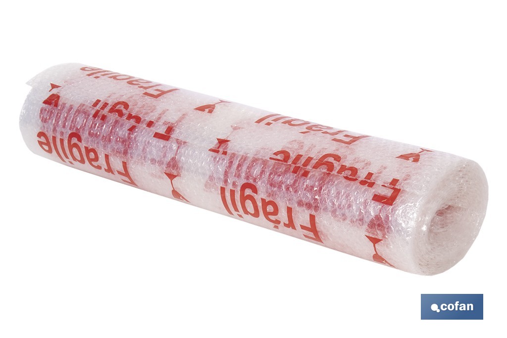 ROLLO DE PLÁSTICO DE BURBUJA FRÁGIL 40 G/M2, 0,6 X 5 M 2 ROLLO DE PLÁSTICO DE BURBUJA FRÁGIL 40 G/M2, 0,6 X 5 M - Imagen 2