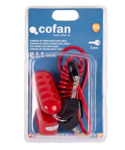 CANDADO DE FRENO DE DISCO BULÓN Ø5,5 MM CON CABLE