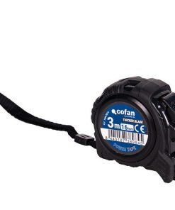 FLEXÓMETRO HOJA NEGRA DOBLE CARA 16 MM X 3 M