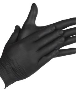 CAJA 100 UNDS. GUANTES DE NITRILO NEGRO T - L