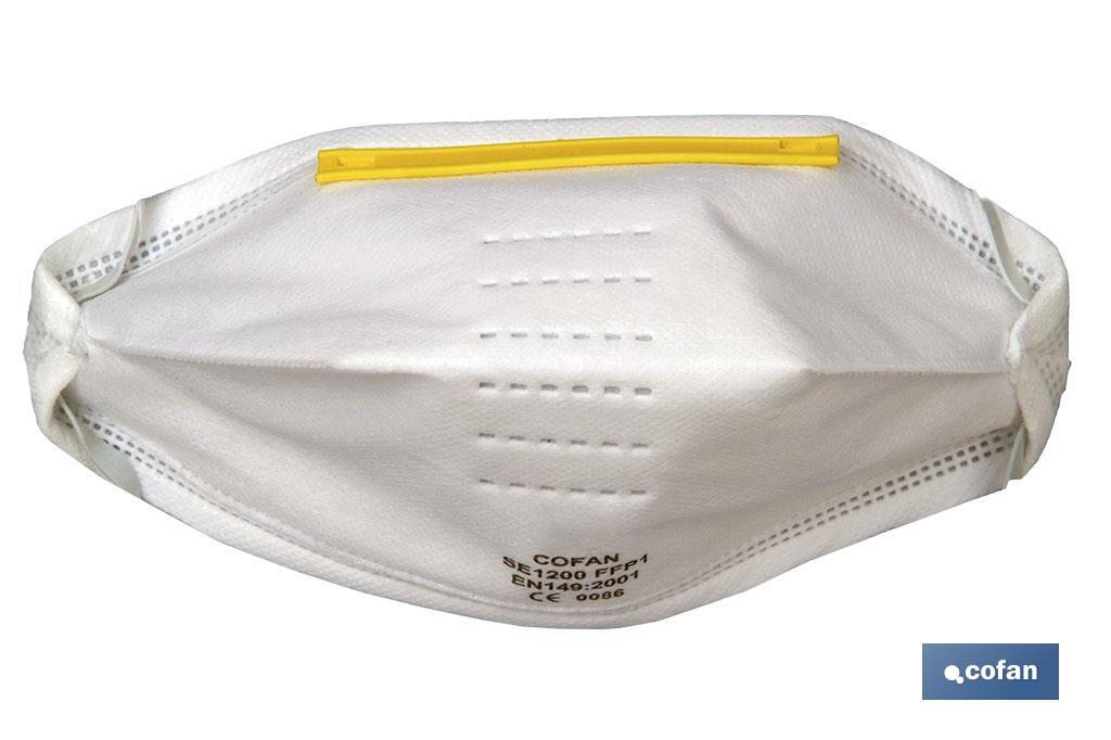 BLÍSTER DE MASCARILLA SIN VÁLVULA FFP1D VENTA UNITARIA 1 BLÍSTER DE MASCARILLA SIN VÁLVULA FFP1D VENTA UNITARIA