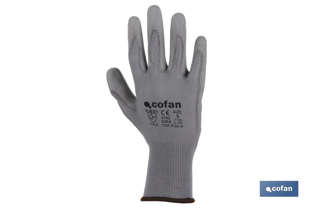 BLISTER G. 100% POLIEST. IMPREG. PU GRIS T-6 3 BLISTER G. 100% POLIEST. IMPREG. PU GRIS T-6 - Imagen 3