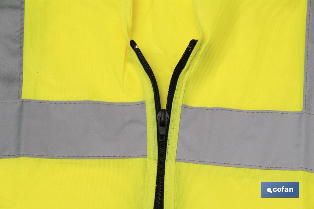 CHALECO AMARILLO CON CREMALLERA T-XL 2 CHALECO AMARILLO CON CREMALLERA T-XL - Imagen 2