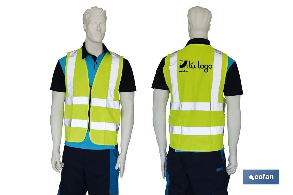 CHALECO AMARILLO CON CREMALLERA T-XL 3 CHALECO AMARILLO CON CREMALLERA T-XL - Imagen 3