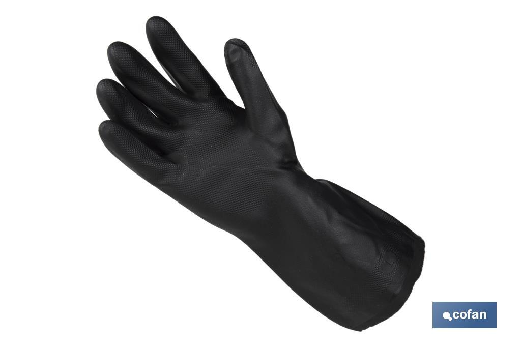 GUANTE NEGRO NEOPRENO 100% T 10 2 GUANTE NEGRO NEOPRENO 100% T 10 - Imagen 2