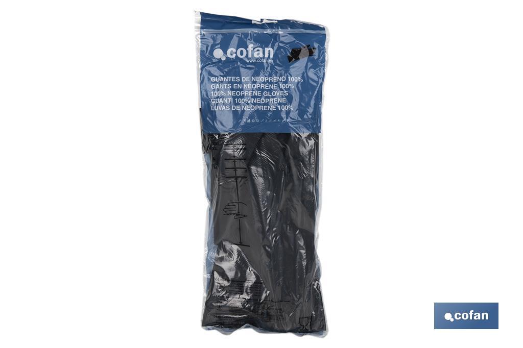 GUANTE NEGRO NEOPRENO 100% T 10 4 GUANTE NEGRO NEOPRENO 100% T 10 - Imagen 4