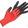 GUANTE IMPREGNADO SANDY COATED ROJO/NEGRO TALLA 6