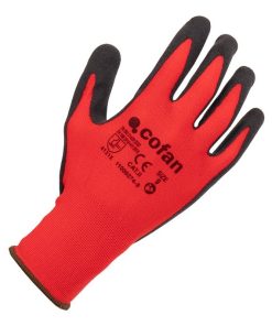 GUANTE IMPREGNADO SANDY COATED ROJO/NEGRO TALLA 7 6 GUANTE IMPREGNADO SANDY COATED ROJO/NEGRO TALLA 7