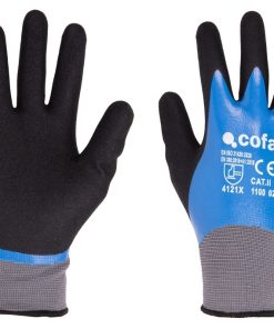 GUANTE IMPREGNADO SANDY DOBLE CAPA DE NITRILO AZUL TALLA 11