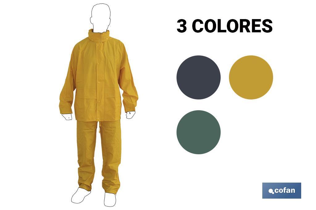 TRAJE DE AGUA PU/PVC AZUL TALLA M 1 TRAJE DE AGUA PU/PVC AZUL TALLA M