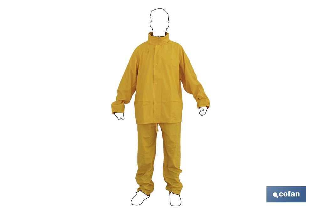 TRAJE DE AGUA PU/PVC AZUL TALLA M 2 TRAJE DE AGUA PU/PVC AZUL TALLA M - Imagen 2