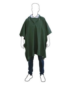 PONCHO DE AGUA VERDE PVC/POLIESTER TALLA ÚNICA