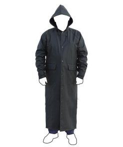 ABRIGO LARGO DE LLUVIA VERDE PU/PVC TALLA XXL