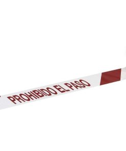 CINTA BALIZ. PROHIBIDO EL PASO  80MMX100MTS