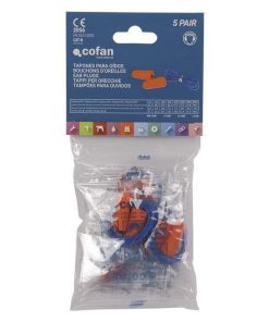 PACK 50 TAPONES (25 par) OIDOS C/CUERDA PU SNR36