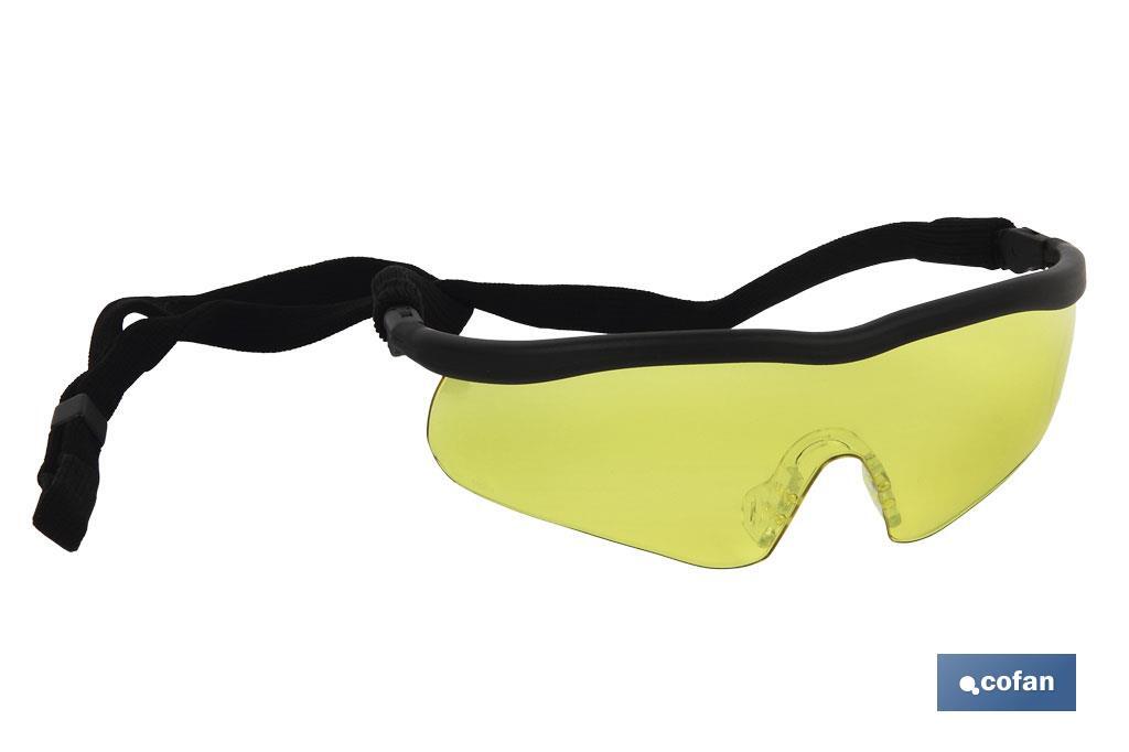 GAFAS SEGURIDAD SPORT AMBAR UV PROTECTION 3 GAFAS SEGURIDAD SPORT AMBAR UV PROTECTION - Imagen 3