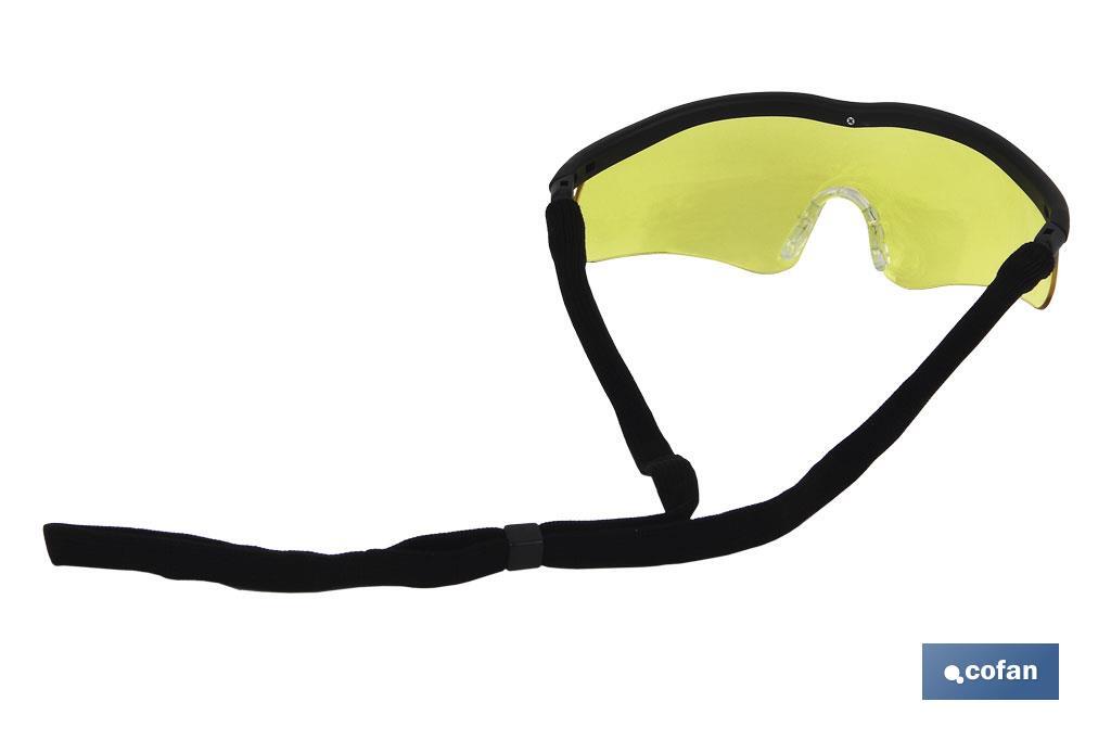 GAFAS SEGURIDAD SPORT AMBAR UV PROTECTION 4 GAFAS SEGURIDAD SPORT AMBAR UV PROTECTION - Imagen 4