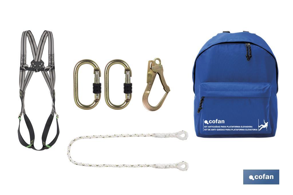 KIT ANTICAÍDAS PARA PLATAFORMA ELEVADORA 1 KIT ANTICAÍDAS PARA PLATAFORMA ELEVADORA