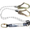 ESLINGA BIFURCADA DE CUERDA TRENZADA CON ABSORBEDOR DE ENERGÍA 1,50 M Y 2 GANCHOS 9 ESLINGA BIFURCADA DE CUERDA TRENZADA CON ABSORBEDOR DE ENERGÍA 1,50 M Y 2 GANCHOS