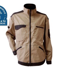 CHAQUETA TRABAJO BENZ 280gms/m BEIS-NEGRO T-XXXL