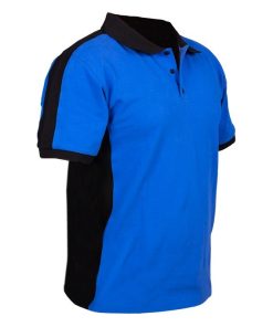 POLO FREYJA ELASTANO 210 G/M2 AZUL-NEGRO TALLA XL