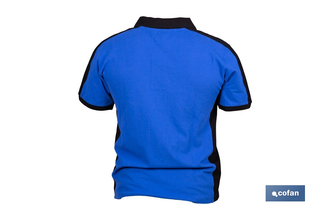 POLO FREYJA ELASTANO 210 G/M2 AZUL-NEGRO TALLA XL 2 POLO FREYJA ELASTANO 210 G/M2 AZUL-NEGRO TALLA XL - Imagen 2