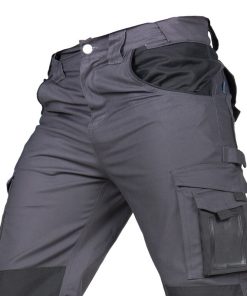 PANTALÓN DE TRABAJO HEIMDALL ELASTANO 280 G/M2 GRIS OSCURO CON DETALLES NEGROS TALLA 44 - Imagen 2