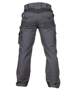 PANTALÓN DE TRABAJO HEIMDALL ELASTANO 280 G/M2 GRIS OSCURO CON DETALLES NEGROS TALLA 62 - Imagen 3