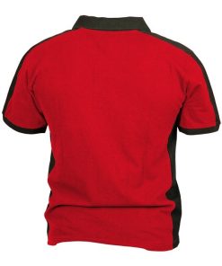 Alternative view of POLO HELA ELASTANO 210 G/M2 ROJO OSCURO-NEGRO TALLA XXL