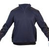 SUDADERA RANGER CUELLO CREMALLERA 280GMS AZUL-NEGRO T-S