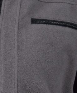 CHAQUETA POLAR MODELO WALKER 370 G/M GRIS-NEGRO TALLA XXXL - Imagen 3