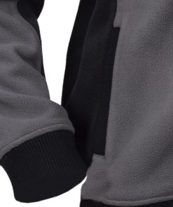 CHAQUETA POLAR MODELO WALKER 370 G/M GRIS-NEGRO TALLA XXXL - Imagen 4