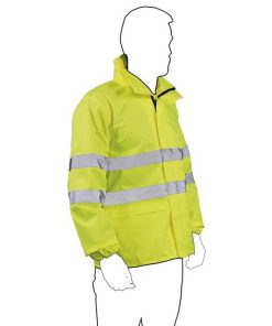 Alternative view of CHAQUETA DE LLUVIA DE ALTA VISIBILIDAD MODELO PÓLUX AMARILLA TALLA S