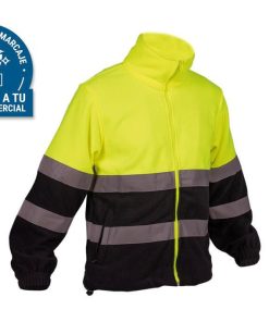 FORRO POLAR DE ALTA VISIBILIDAD MODELO ALTAIR AMARILLO Y AZUL TALLA XL