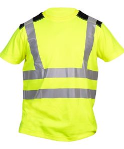 CAMISETA DE ALTA VISIBILIDAD MODELO ATLAS AMARILLA Y NEGRA TALLA M